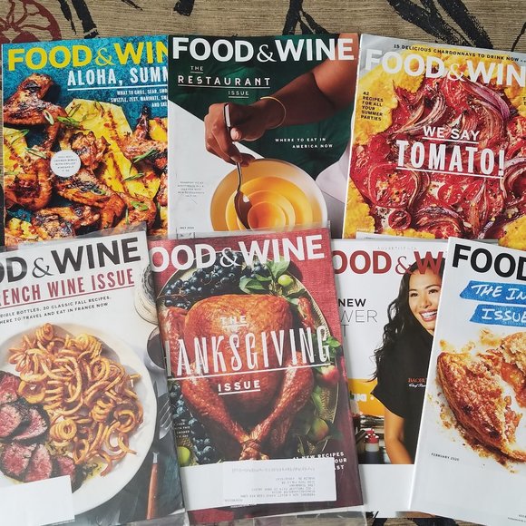 FOOD and WINE MAGAZINE lot of 7 ISSUES from 2019, Thanksgiving Recipes, Wine - Picture 3 of 12